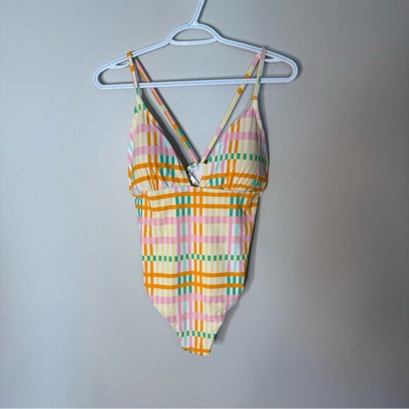 VERO MODA New Multicolour One Piece Swimsuit Bathing Suit Adjustable Straps - Picture 6 of 11